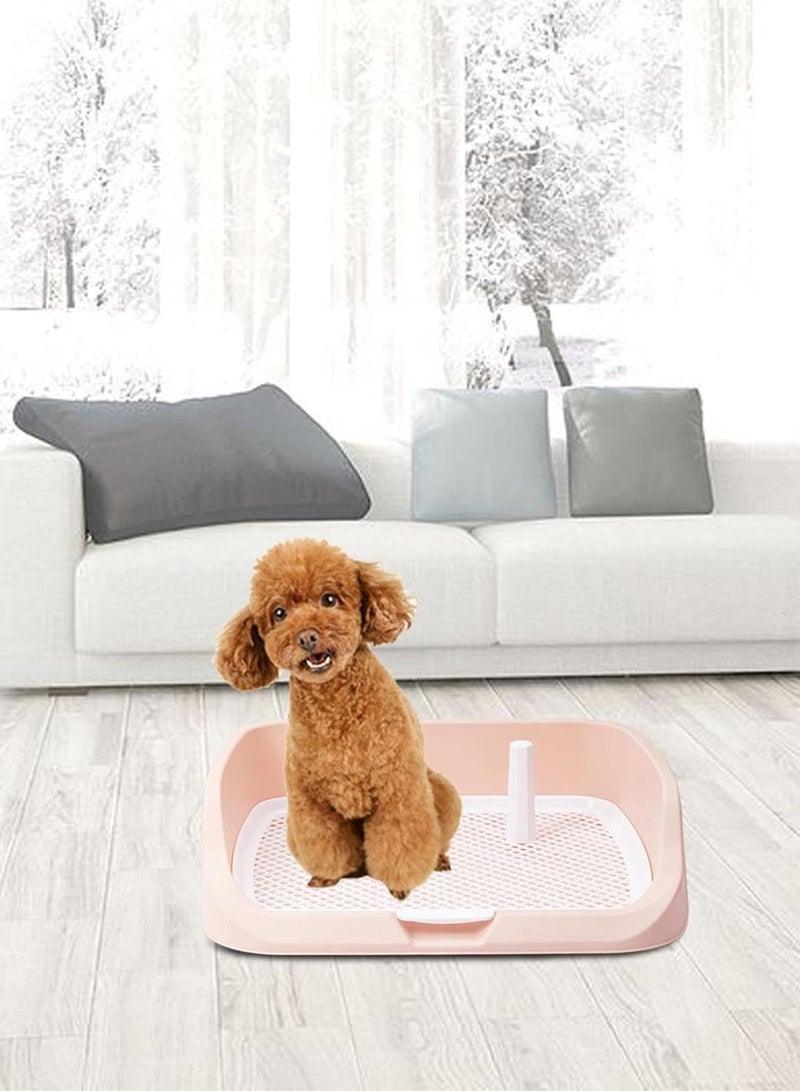 GGOOT Puppy Training Toilet Tray Lightweight And Portable Easy To Carry Toilet For Small Dogs Pets Products For Dog Dog Toilet, Pink, 53 x 45 x 13cm - Image 2