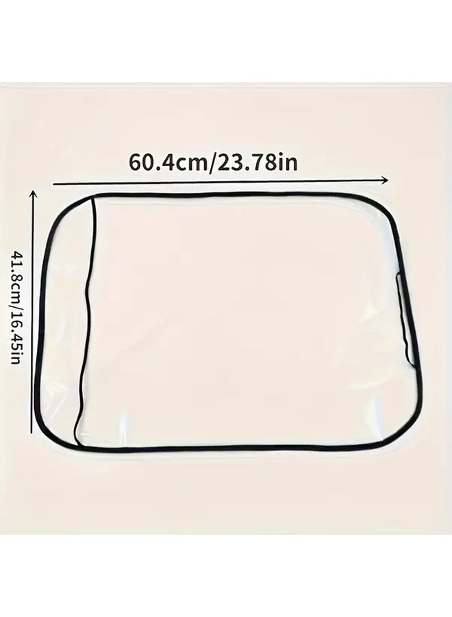 2Pcs Black PVC Rear Seat Covers Waterproof Anti Fouling Machine Washable - Image 2