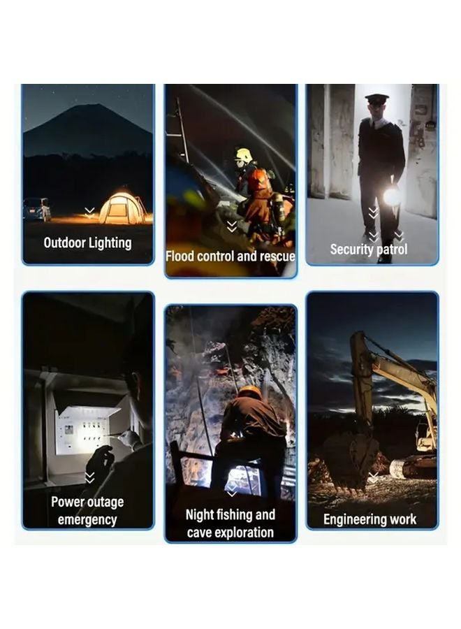 2 Pack Solar Super Bright LED Handheld Lamp Portable Hangable Emergency Flashlight Adjustable Modes - Image 4