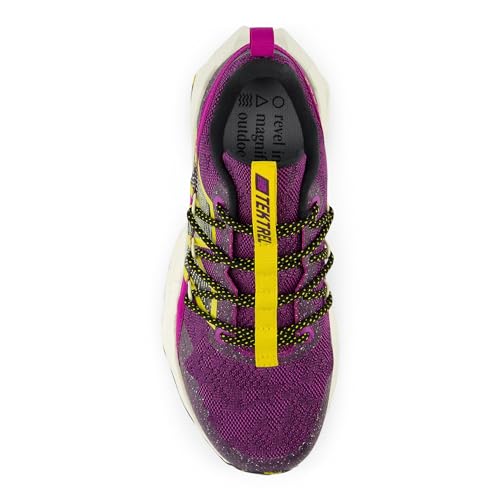 New Balance Women's Dynasoft Tektrel V1 Trail Running Shoe, Purple Fuchsia/Black/Ginger Lemon, 5 - Image 2