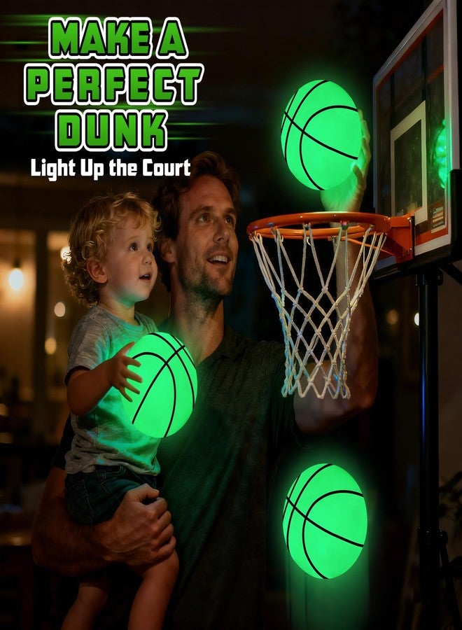 Ynanimery Glow in The Dark Basketball, 6 Pack Mini Basketball Toy for Kids and Adults, Great for Floating Water Basketball Hoops Toys Beach Pool Games Pool Party and Indoor or Outdoor Play - Image 3