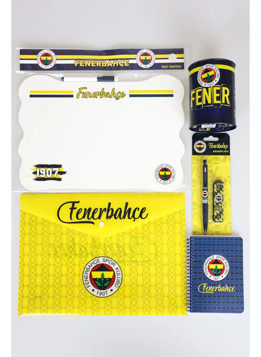 Fenerbahçe New Season Licensed Snap File Memo Pad Writing Board Piggy Bank Tip Pen and Tip Set