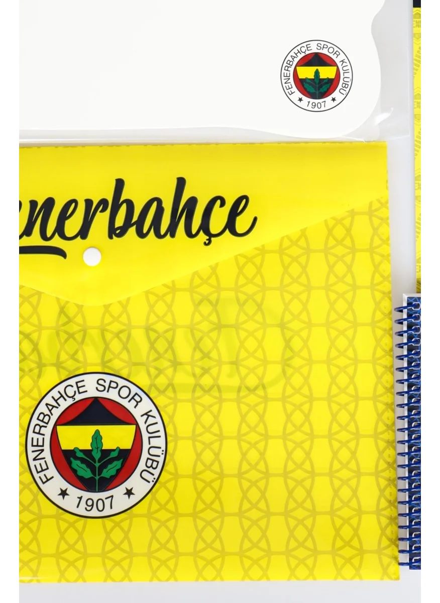 Fenerbahçe New Season Licensed Snap File Memo Pad Writing Board Piggy Bank Tip Pen and Tip Set