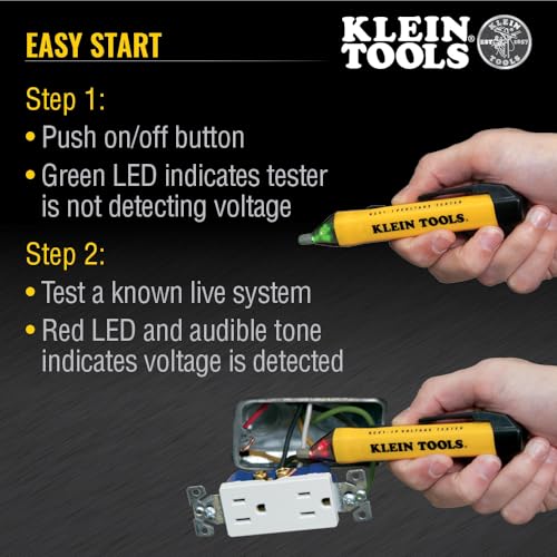 Klein Tools 69149P Electrical Test Kit with Digital Multimeter, Non-Contact Voltage Tester and Electrical Outlet Tester, Leads and Batteries - Image 5