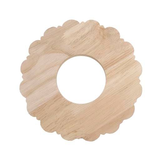 Antrader Ceiling Medallion,Wood Ceiling Cover Home Lighting Ceiling Medallions Ring Ceiling Fan Medallion for Light Fixtures and Ceiling Fans,3.1" ID x 7.9" OD - Image 3