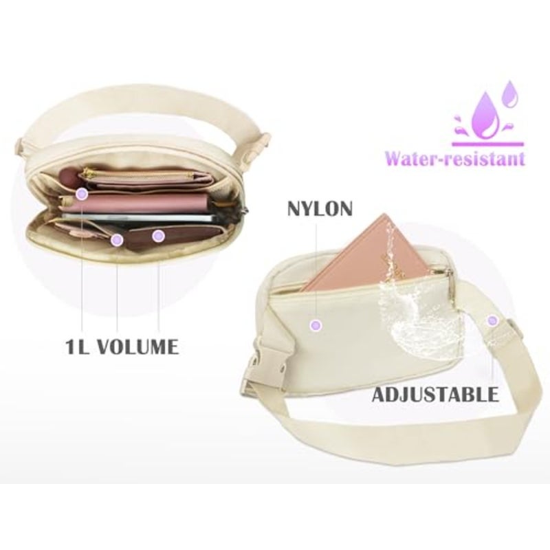 Initial Letter Fanny Pack for Girls Personalized Christmas Birthday Gifts for 6 7 8 9 10 11 12 Year Old Teen Girl, Girly Fashion Crossbody Purse Belt Bag Preteen Tween Trendy Stuff S - Image 4