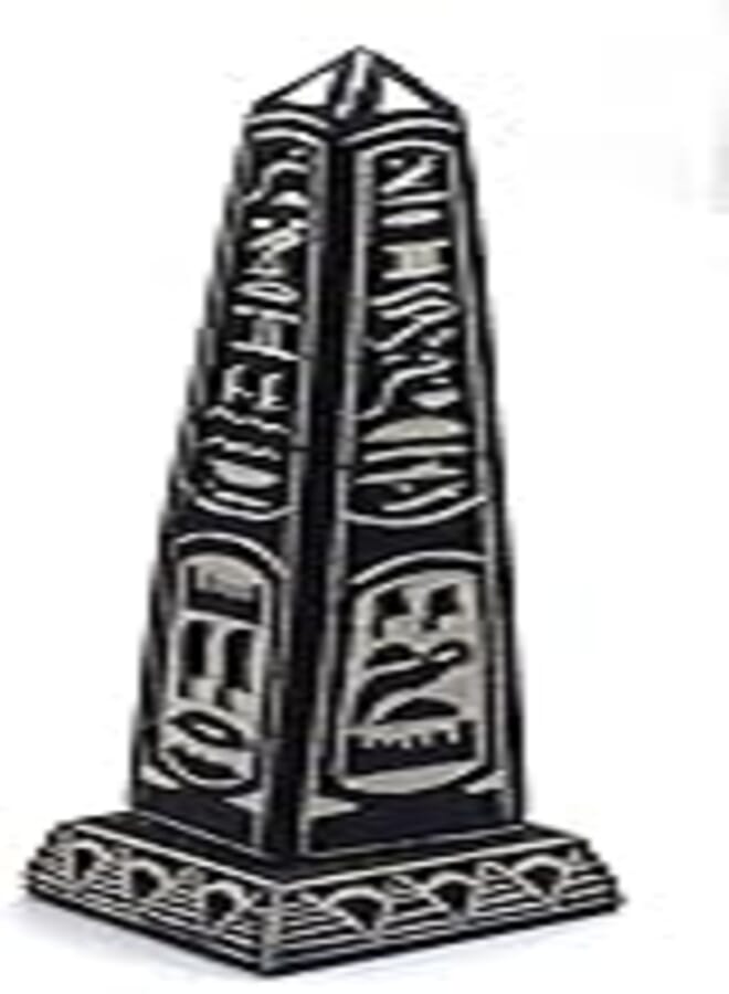 immatgar pharaonic Egyptian Obelisk Egyptian souvenirs gifts Inspired Gift from Egypt (Black - 20 CM Long)