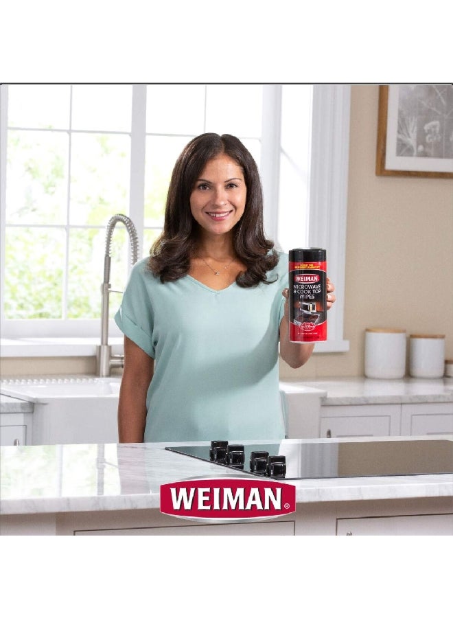 ويمان مناديل تنظيف سطح الموقد والميكروويف مقاومة للخدوش 30 قطعة 7 x 8 بوصة - Image 3