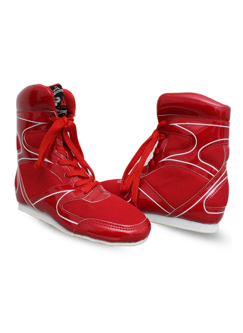 Spall Boxing Shoes Bodybuilding Wrestling Fight Boots Comfortable Movement High Traction Sport Footwear For Training Mma Muay Thai Weightlifting Athletic Equipment Walking Running Gym  - Image 1