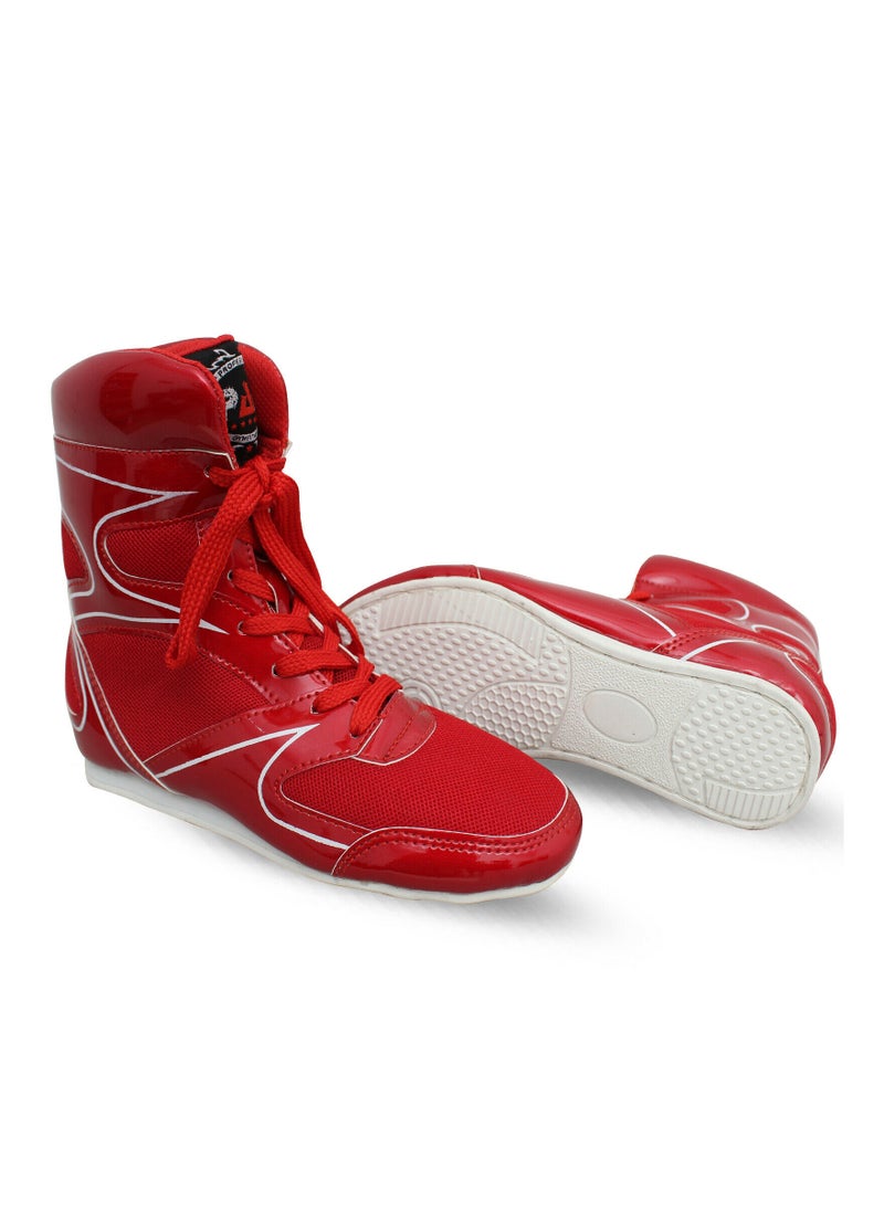 Spall Boxing Shoes Bodybuilding Wrestling Fight Boots Comfortable Movement High Traction Sport Footwear For Training Mma Muay Thai Weightlifting Athletic Equipment Walking Running Gym  - Image 2