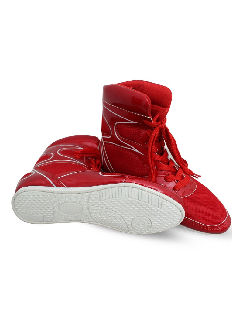 Spall Boxing Shoes Bodybuilding Wrestling Fight Boots Comfortable Movement High Traction Sport Footwear For Training Mma Muay Thai Weightlifting Athletic Equipment Walking Running Gym  - Image 4