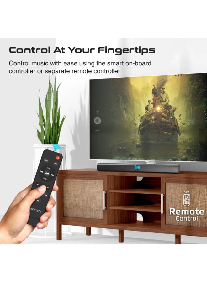 PROMATE 30W BassBoost SoundBar with Subwoofer StreamBar-30 - Image 3