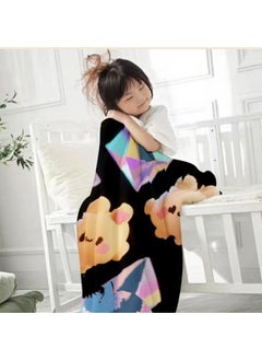 General Baby and children's cartoon flannel thin blanket (warm and comfortable, suitable for sleep, games) 70cm*100cm - 445  - Image 1