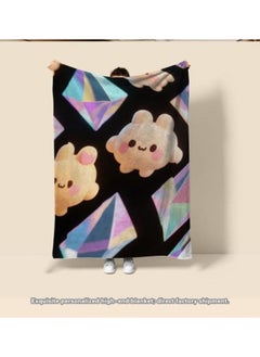 General Baby and children's cartoon flannel thin blanket (warm and comfortable, suitable for sleep, games) 70cm*100cm - 445  - Image 3