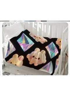 General Baby and children's cartoon flannel thin blanket (warm and comfortable, suitable for sleep, games) 70cm*100cm - 445  - Image 2