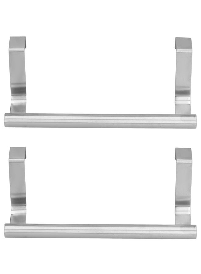 2Pcs Stainless Steel Hanging Towel Rack No Punch Bathroom Hanger for Home Hotel Apartment36CM - Image 1