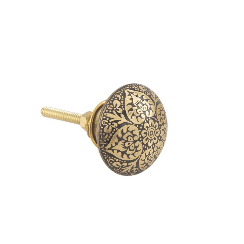 ATOM Atom 145 inches Brass Knob for Cabinet Drawer or Door Dresser Wardrobe Kitchen Knob Kids Pulls Handles for Furniture BKBEETALBG Pack of 2  - Image 3