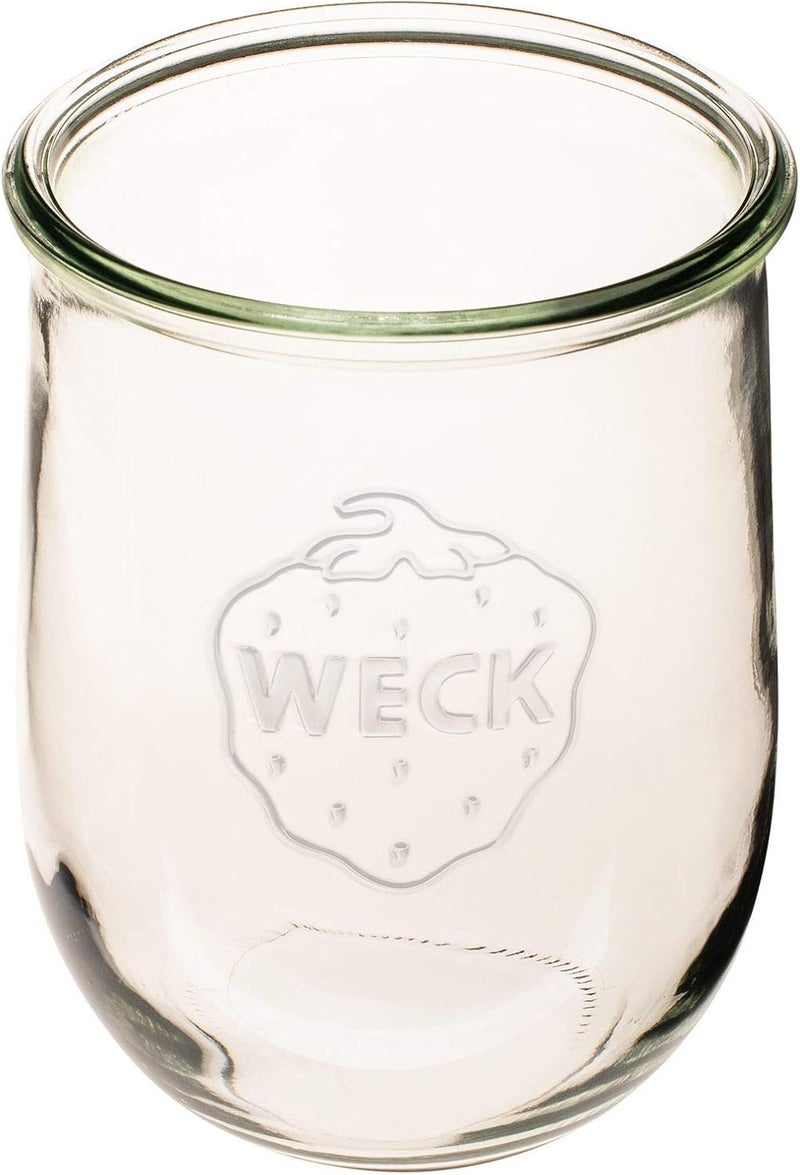 Weck Tulip Jar - Sour Dough Starter Jars for Sourdough - 1 x 745 Large Clear Jar with Wide Mouth - 1 Liter Includes Glass Lid, rubber seal and steel clips - Image 3