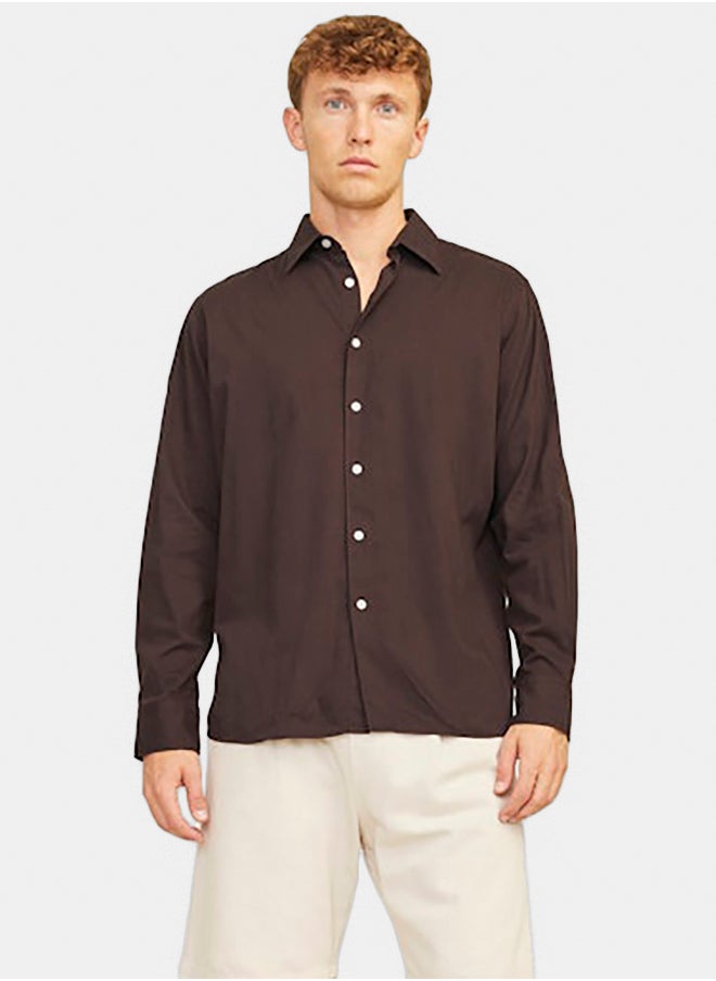 JACK & JONES - Jorjoshua Oversized Shirt Ls Smu Ln - Image 1