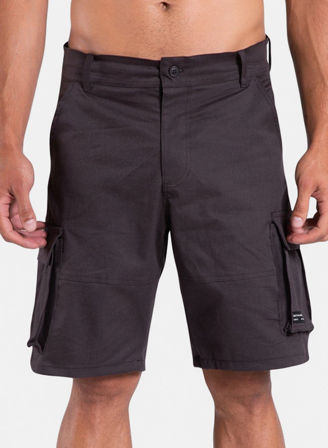 north africans, Unisex DARK GREY CARGO SHORTS - Image 1