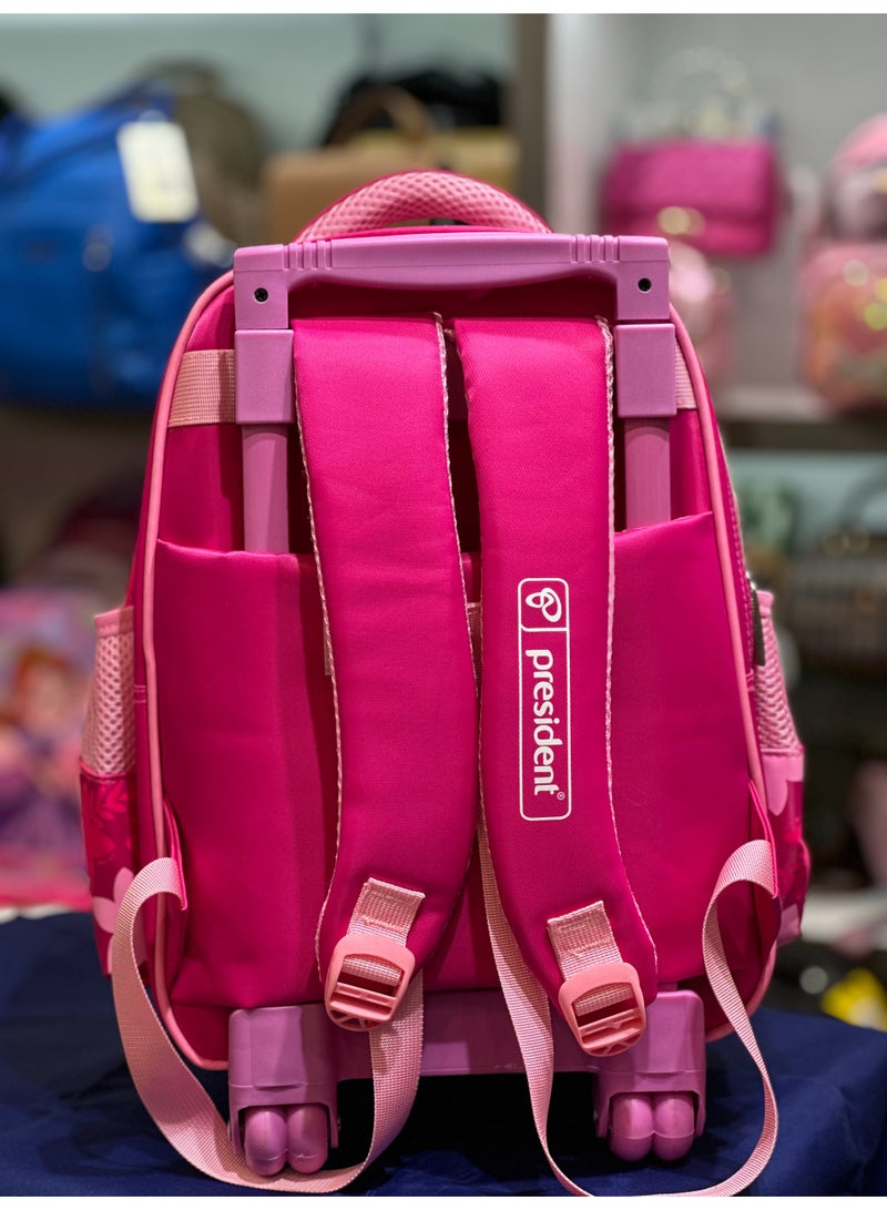 President President Rolling Backpack for Girls, anime/cartoon character design instead Graphic, Wheeled School Bag with Adjustable Handle - Image 4