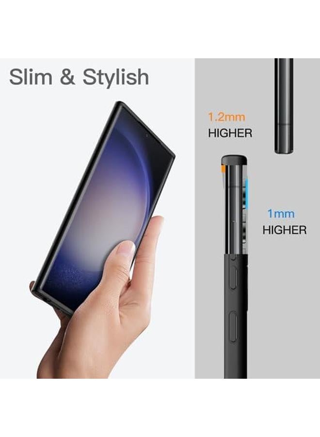 Jetech Slim Fit Case For Samsung Galaxy S23 Ultra 5G 6.8 Inch Soft Tpu Thin Protective Phone Cover With Matte Finish Shockproof Black - Image 3
