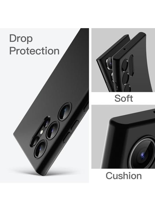 Jetech Slim Fit Case For Samsung Galaxy S23 Ultra 5G 6.8 Inch Soft Tpu Thin Protective Phone Cover With Matte Finish Shockproof Black - Image 4