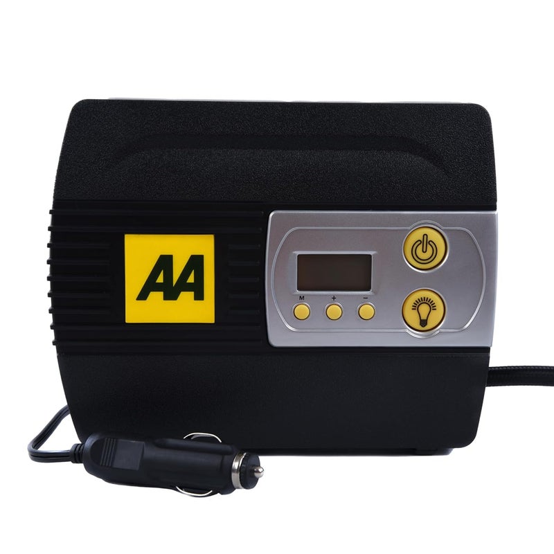 AA 12V Digital Tyre Inflator AA5502 for Cars, Bicycles, and Inflatables - PSI, BAR, KPA Readings - Image 1
