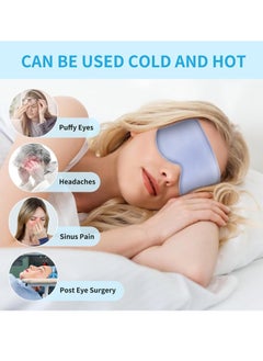 Arqumi Cooling Eye Mask, Ice Gel Cold Compress Eye Mask, Reusable Under Eye Ice Gel Pads, Silk Eye Mask for Sleeping, Soft Blackout for Women Couple with Adjustable Straps, Travel, Dry Eyes, 2 Pack - pzsku/Z6D980D598A0ACEF86173Z/45/_/1736326741/0a47b671-281c-4990-b967-f85bc6a7500e