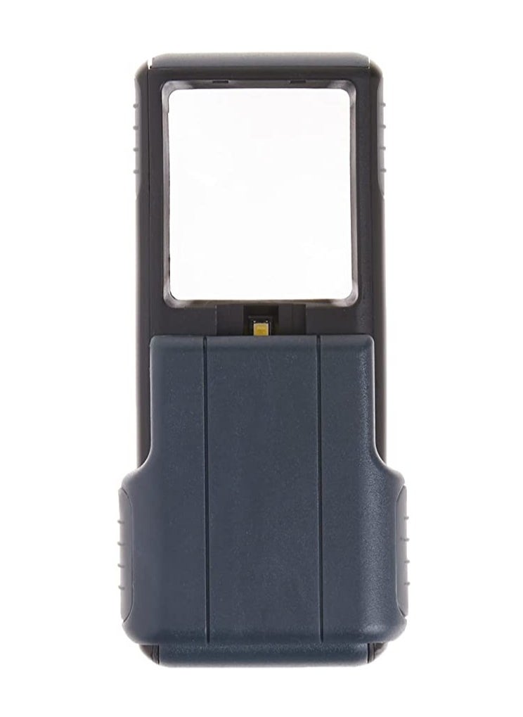 Carson PO-55 MiniBrite 5x Pocket Magnifier with Built-In LED Light and Sliding Case, Black