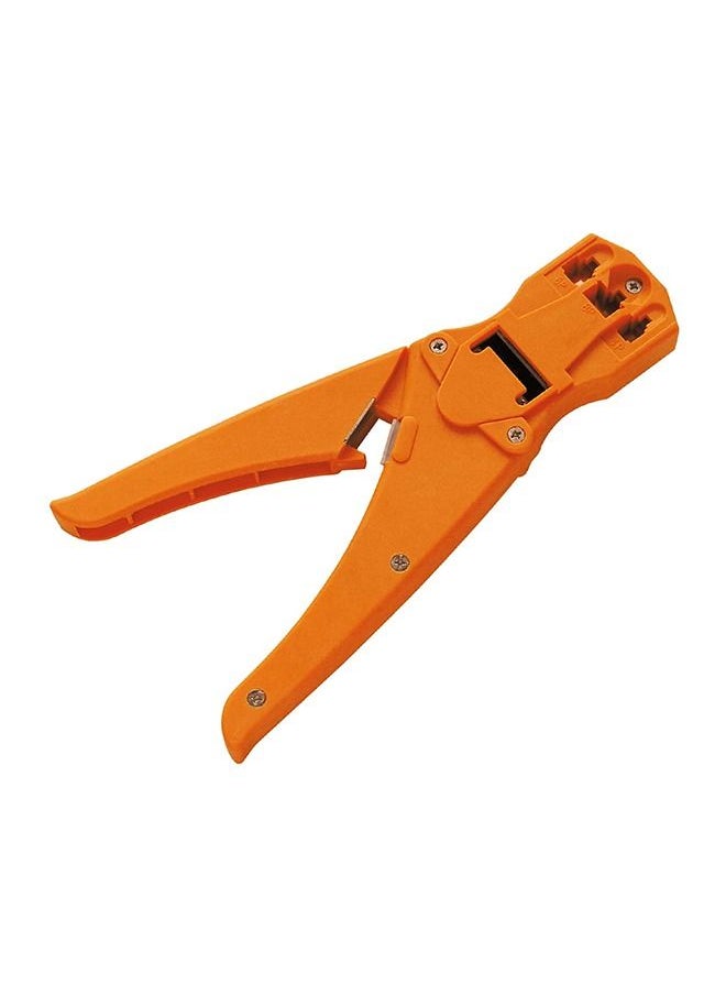 Telephone cable crimping tool with built-in wire cutter / SDS10