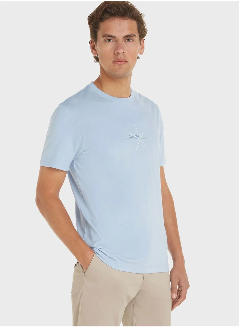 CALVIN KLEIN Logo Crew Neck T-Shirt