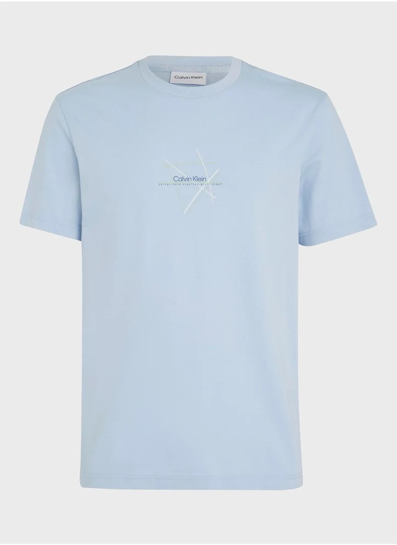 CALVIN KLEIN Logo Crew Neck T-Shirt