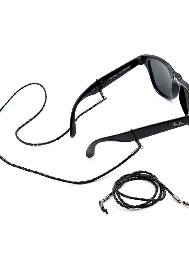 Generic Braided twist glasses rope sports simple snow chain glasses accessories anti-lost lanyard-black  - Image 3