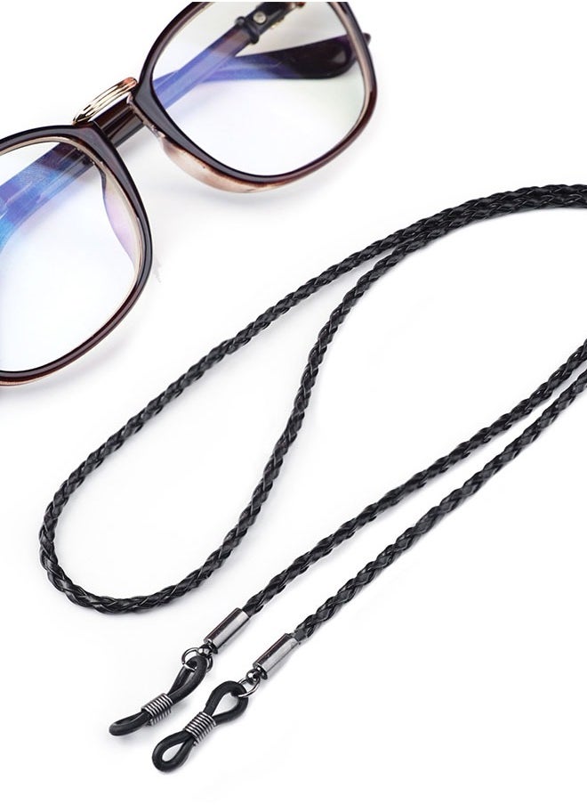 Generic Braided twist glasses rope sports simple snow chain glasses accessories anti-lost lanyard-black  - Image 4