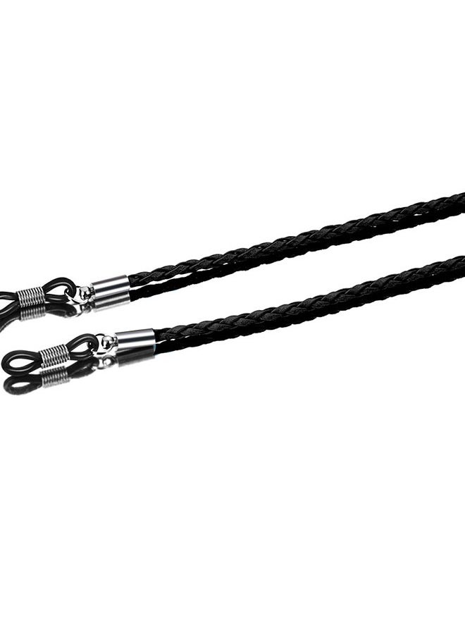 Generic Braided twist glasses rope sports simple snow chain glasses accessories anti-lost lanyard-black  - Image 5