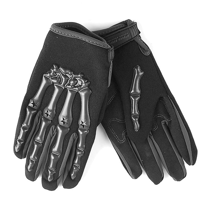 1Storm Youth Motocross Gloves Motorcycle BMX MX ATV Dirt Bike Bicycle Skeleton Cycling Kids Gloves Black - Image 3
