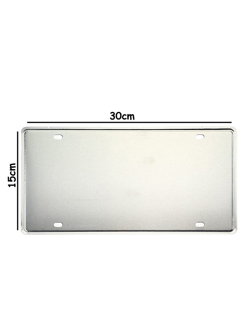 LINGWEI Wall Plate Tin Sign Metal Poster Plate Painted Modern Design Car Plate Tin Metal Wall Art Signs Cafe Thick Tinplate Wall Decoration Print Poster - Image 5