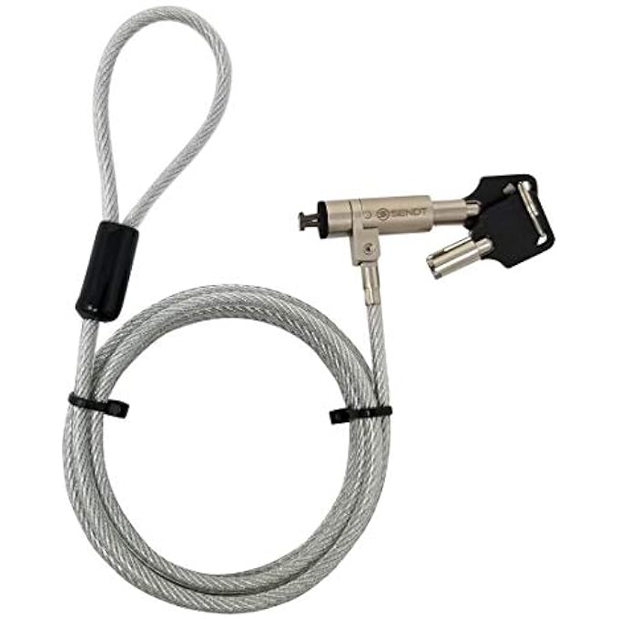 Sendt SILVER NOTEBOOK LAPTOP KEYED LOCK FOR NANO SECURITY SLOTS - Image 1