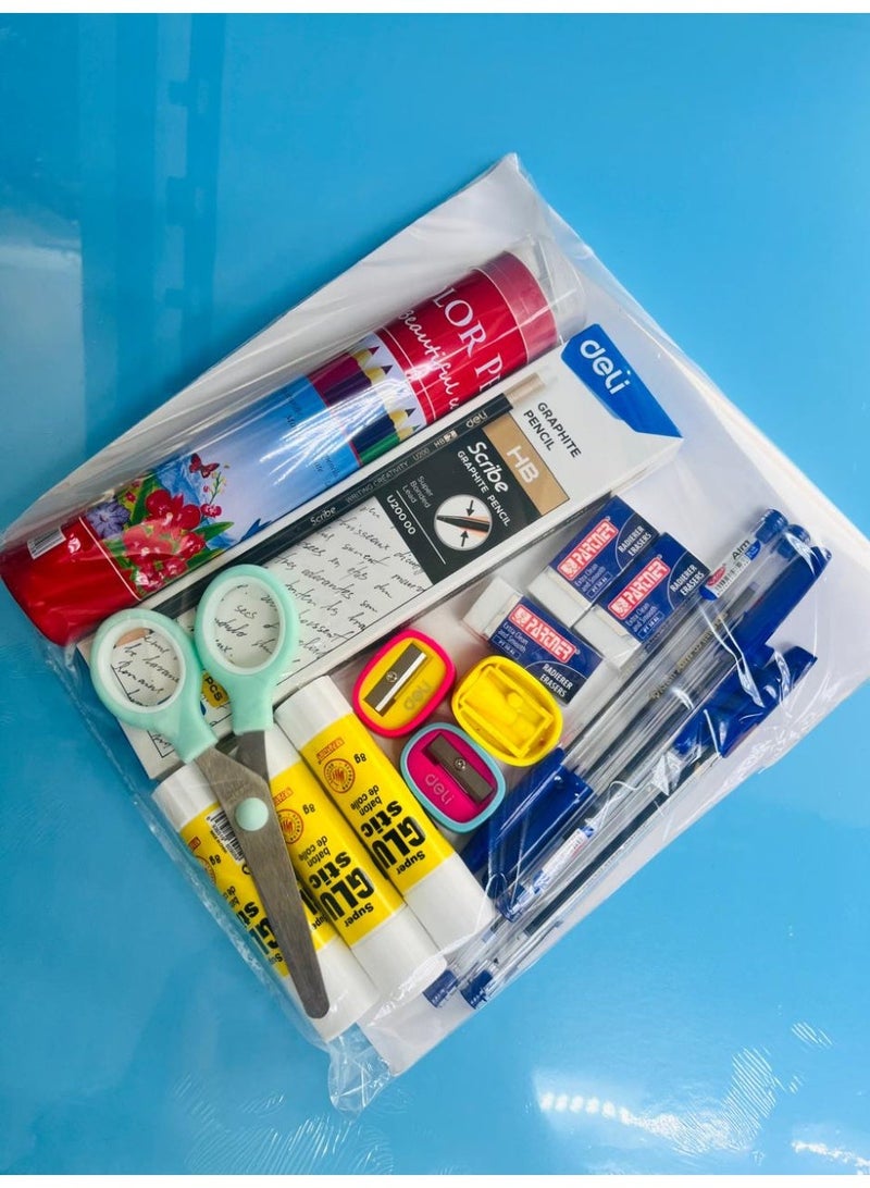 All-in-One School Combo Kit, 7 Items - Back to School Stationery Set - Image 2