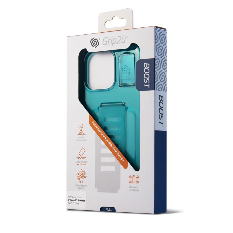 Grip2U iPhone 15 Pro Max 6.7" BOOST Kicks Teal – Premium Protective Accessory, Durable Material, Shock Resistant - Image 4