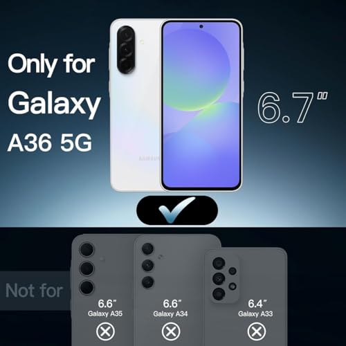 DIZORO Microfiber Candy Case for Samsung A36 5G Smooth Touch Cushion Liquid Soft Silicone Gel Rubber Phone Cases Non-Slip Full Body Protective Shockproof Back Cover (New Mint Green) - Image 2