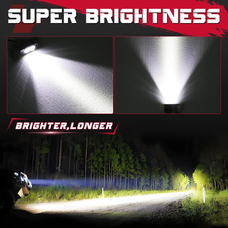 OFFROADTOWN Flush Mount LED Pods - 2PCS 40W Spot Offroad Driving Lights for Trucks, UTV, SUV, ATV - Image 4