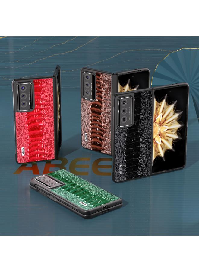 اس-توب حافظة لهاتف Honor Magic V2 ABEEL من الجلد الطبيعي من سلسلة Weilai - Image 5