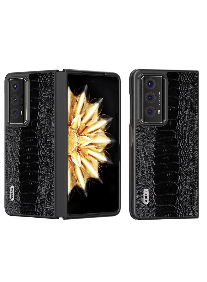 اس-توب حافظة لهاتف Honor Magic V2 ABEEL من الجلد الطبيعي من سلسلة Weilai - Image 1