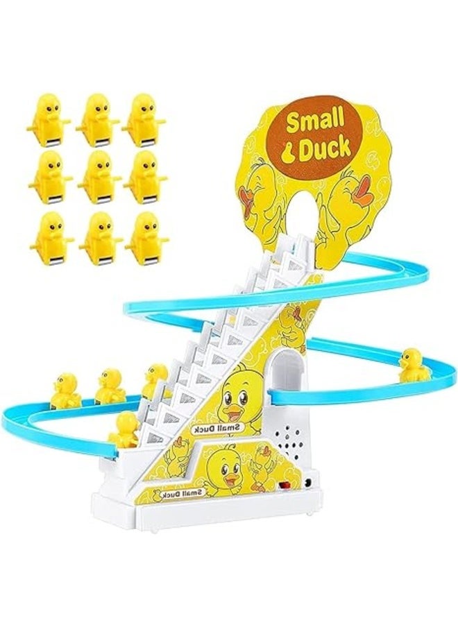Toy Box Electric Little Duck Track Slide Toy Roller Coaster With LED Flashing Light  - Image 1
