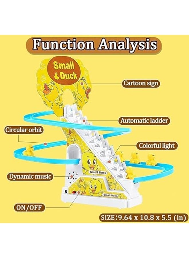 Toy Box Electric Little Duck Track Slide Toy Roller Coaster With LED Flashing Light  - Image 4