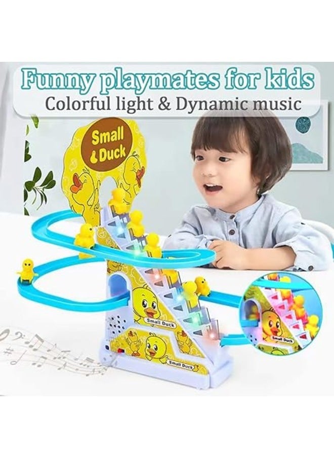 Toy Box Electric Little Duck Track Slide Toy Roller Coaster With LED Flashing Light  - Image 5