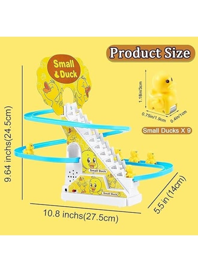 Toy Box Electric Little Duck Track Slide Toy Roller Coaster With LED Flashing Light  - Image 3
