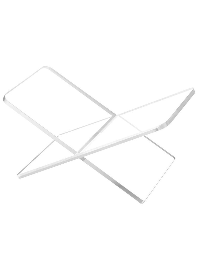 حامل كتب أكريليك شفاف، قاعدة عرض كتب سميكة وعملية، حامل كتب للقراءة، حامل للكتب المفتوحة والمغلقة. - Image 1